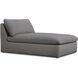 Miles Grey Outdoor Chaise in Light Grey